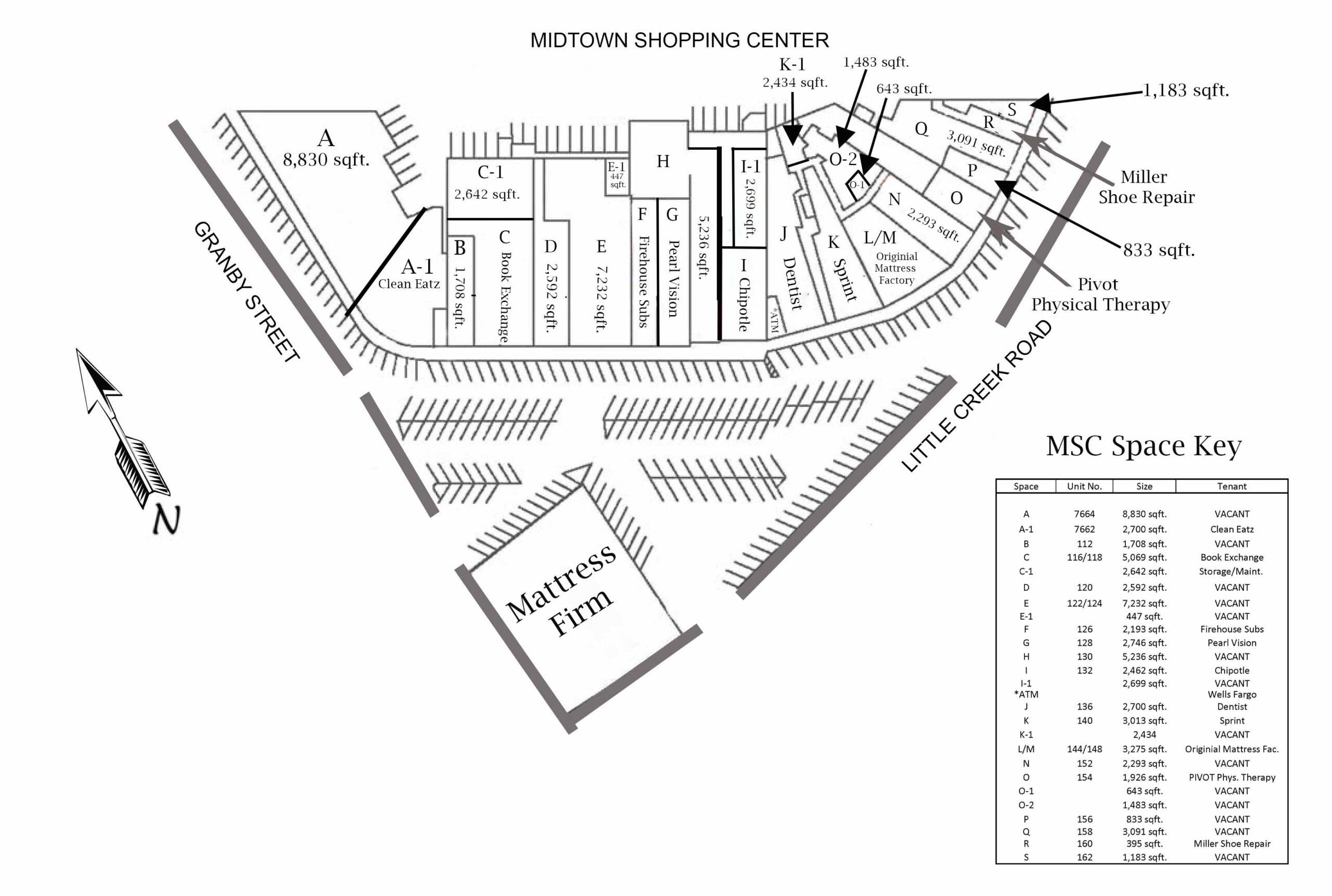 Midtown SC Site Plan marked